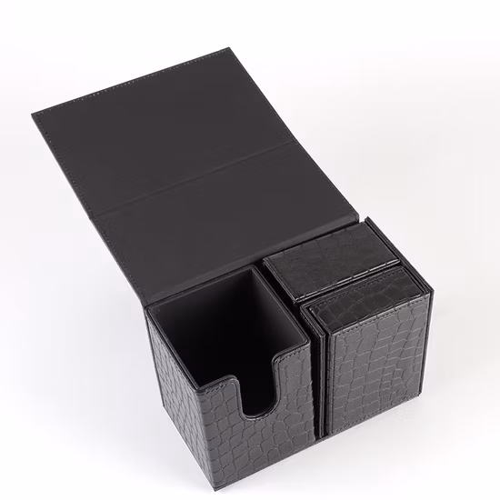 플립 PU 가죽 보드 게임 카드 수호자 보관 상자